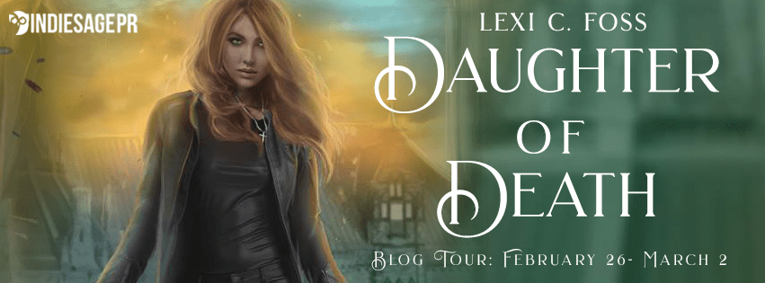 Daughter of Death banner Tour feel the book