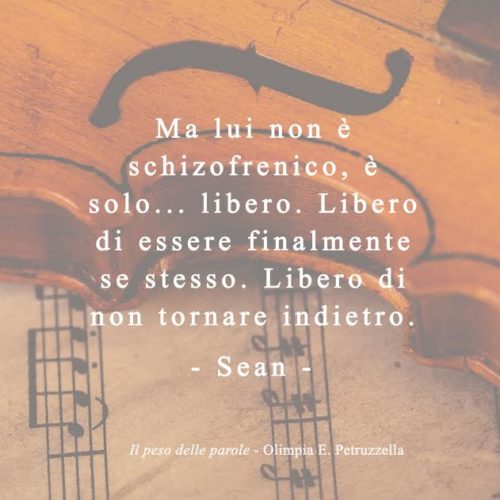 Il peso delle parole - Olimpia Petruzzella - Sean card - feel the book