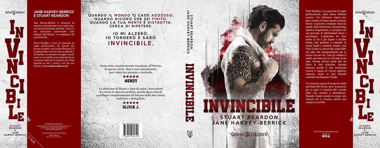 Cover cartaceo - Invincibile - Stuart Reardon e Jane Harvey Berrick - feel the book