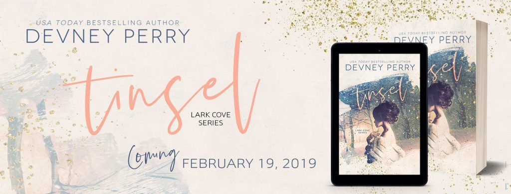 Tinsel banner reveal feel the book