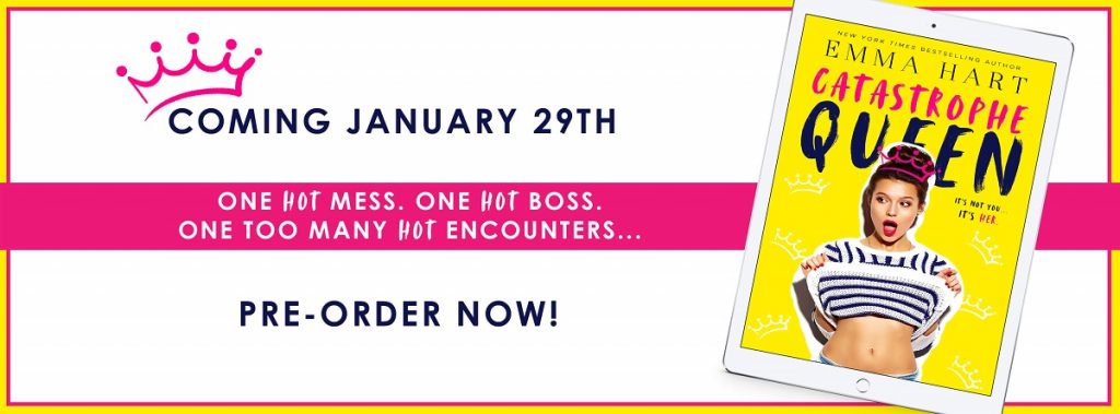 Catastrophe Queen banner reveal feel the book