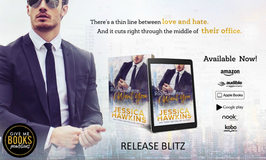 Right Where I Want You banner available feel the book