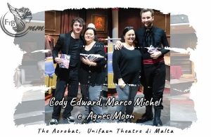 Cody Edward, Marco Michel e Agnes Moon The Acrobat Unifaun Theatre di Malta
